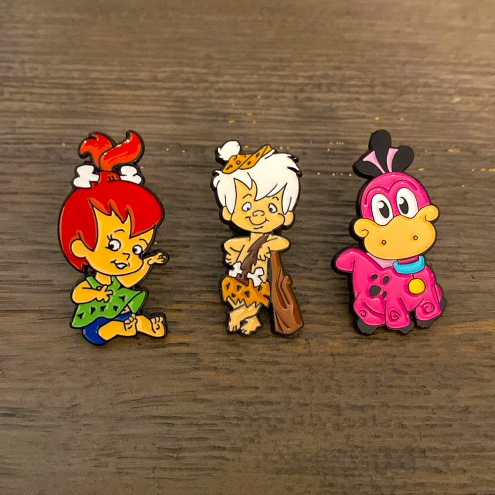 Flintstones Novelty Brooch Pins